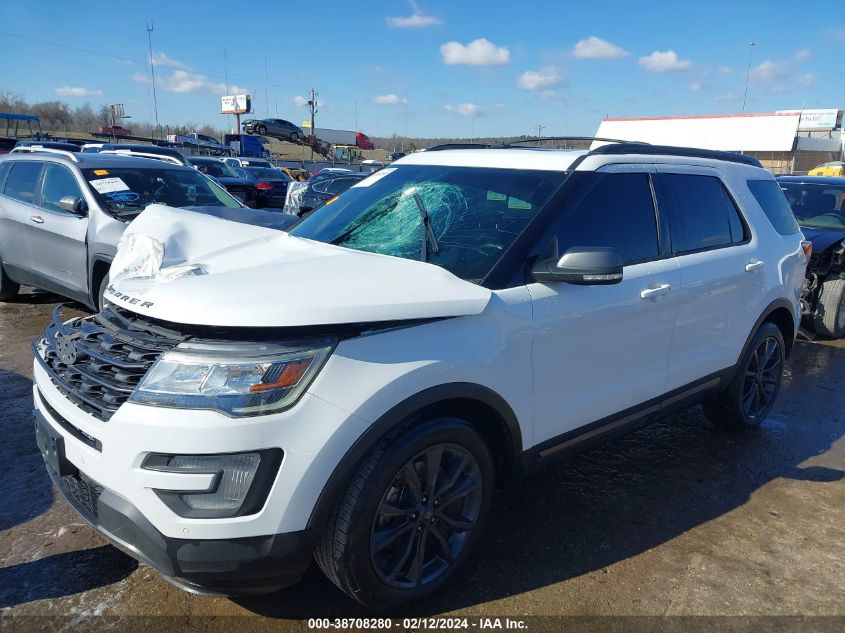 2017 Ford Explorer Xlt VIN: 1FM5K7D82HGD03031 Lot: 38708280