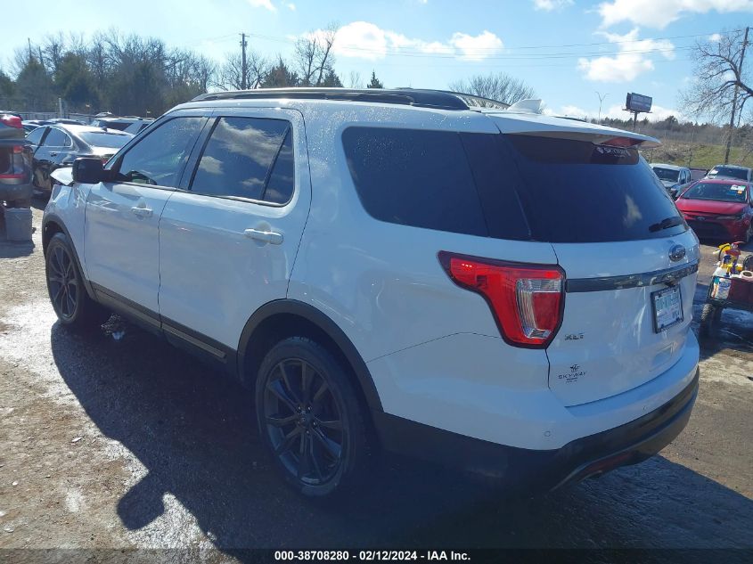 2017 Ford Explorer Xlt VIN: 1FM5K7D82HGD03031 Lot: 38708280