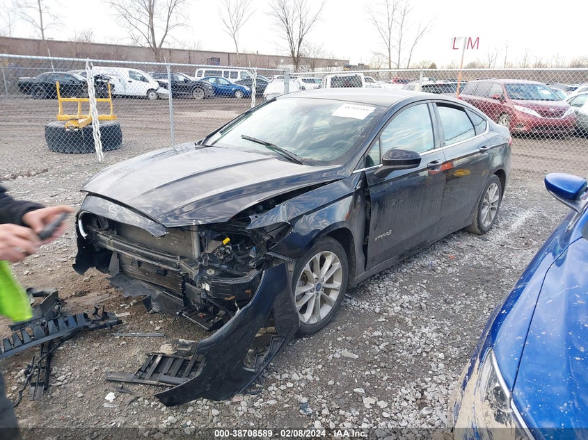 2019 FORD FUSION HYBRID SE VIN: 3FA6P0LU7KR210558