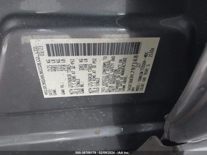 2023 NISSAN ROGUE SV INTELLIGENT AWD - 5N1BT3BB3PC797168