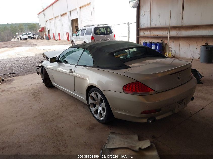 WBAEK73475B328130 2005 BMW 645Ci