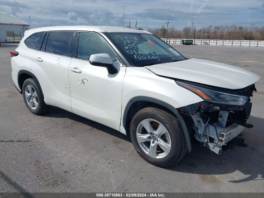 2021 Toyota Highlander L VIN: 5TDCZRAH8MS042785 Lot: 38710563