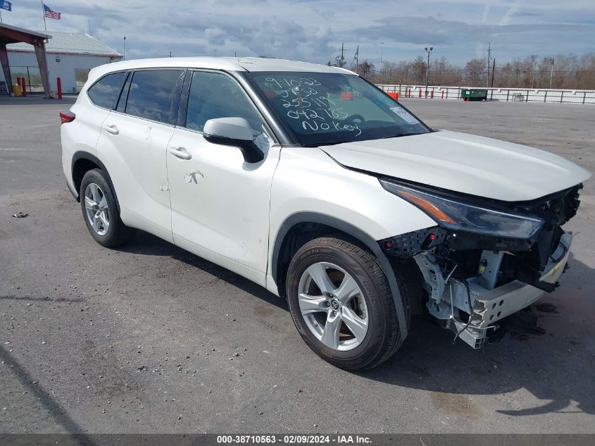 2021 Toyota Highlander L VIN: 5TDCZRAH8MS042785 Lot: 38710563