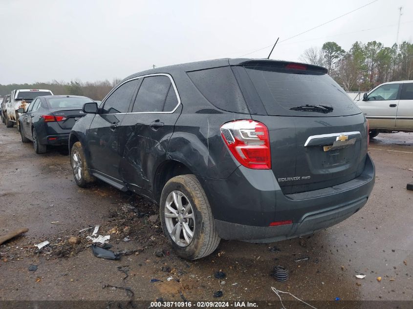 2017 Chevrolet Equinox Ls VIN: 2GNFLEEK6H6277190 Lot: 38710916