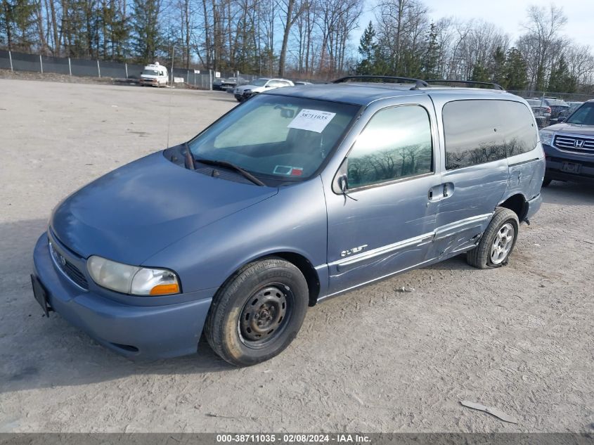 1999 Nissan Quest Gle/Gxe/Se VIN: 4N2XN11T7XD822907 Lot: 38711035