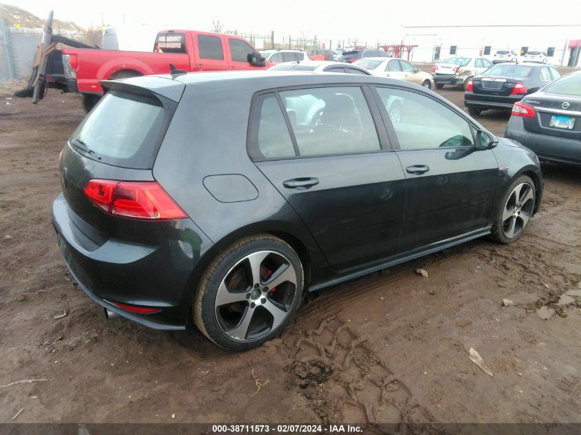 3VW5T7AUXFM095662 2015 Volkswagen Golf Gti 2.0T Se 4-Door