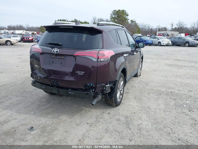 2016 TOYOTA RAV4 LIMITED - 2T3DFREV5GW456543