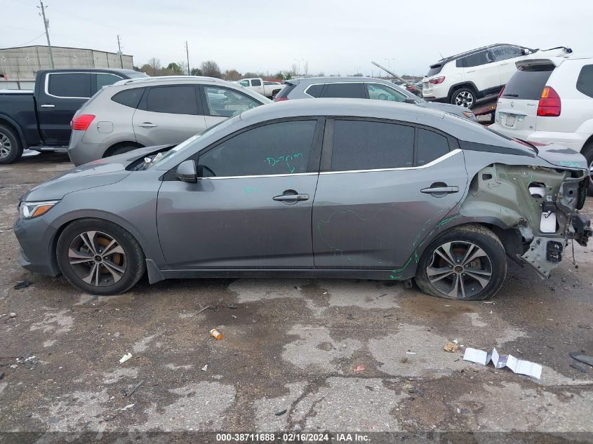 2020 Nissan Sentra Sv Xtronic Cvt VIN: 3N1AB8CV6LY208188 Lot: 38711688