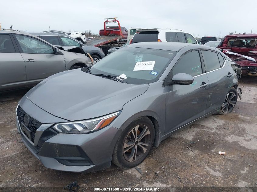 2020 Nissan Sentra Sv Xtronic Cvt VIN: 3N1AB8CV6LY208188 Lot: 38711688