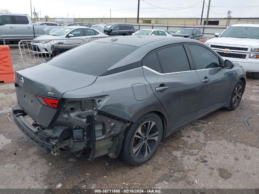 2020 Nissan Sentra Sv Xtronic Cvt VIN: 3N1AB8CV6LY208188 Lot: 38711688