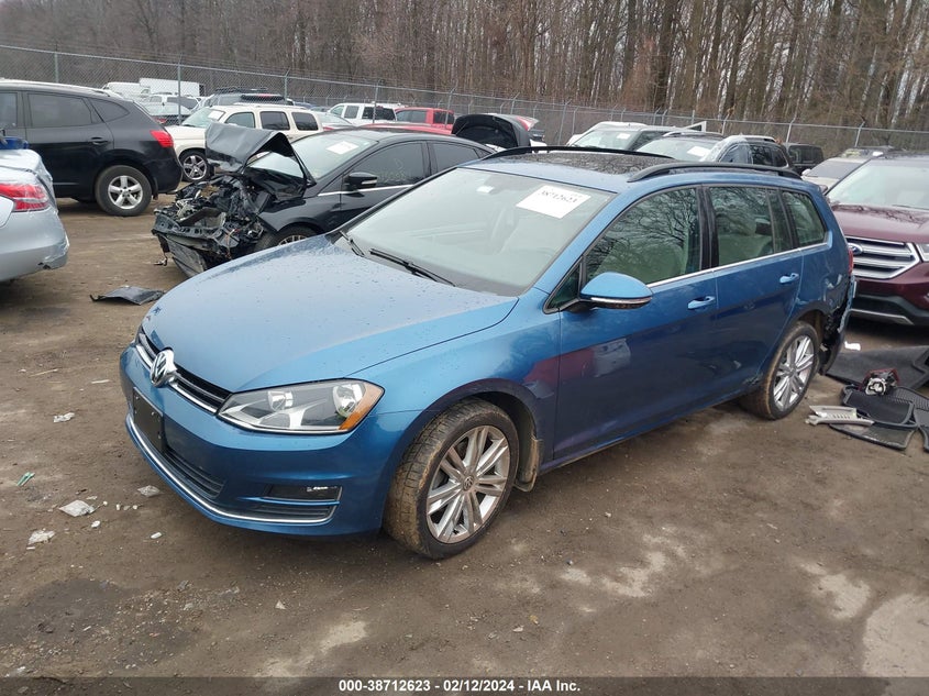 2015 VOLKSWAGEN GOLF SPORTWAGEN TDI SE 4-DOOR - 3VWCA7AU5FM508794