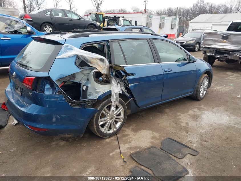 2015 VOLKSWAGEN GOLF SPORTWAGEN TDI SE 4-DOOR - 3VWCA7AU5FM508794