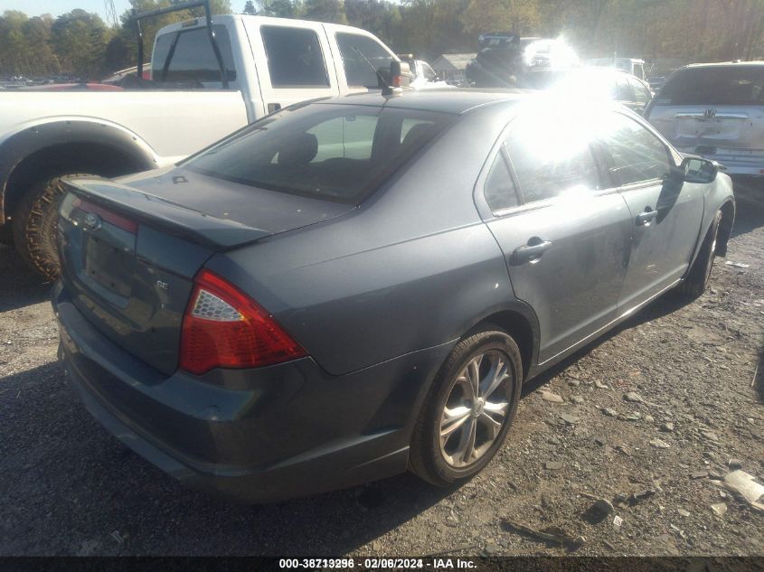 2012 Ford Fusion Se VIN: 3FAHP0HAXCR267832 Lot: 38713296