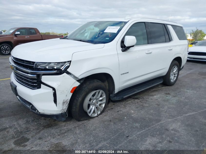 2022 Chevrolet Tahoe 4Wd Lt VIN: 1GNSKNKDXNR214276 Lot: 38714410