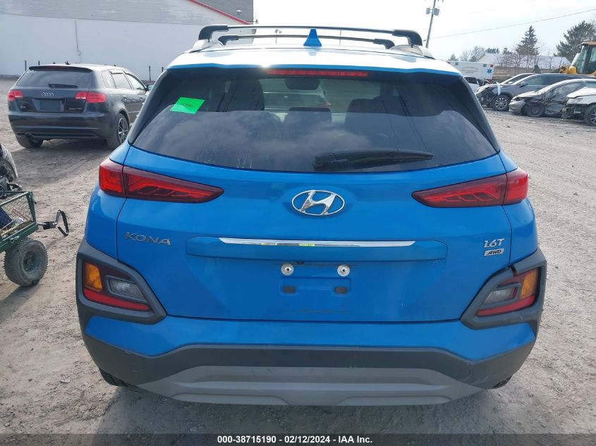 2020 Hyundai Kona Limited VIN: KM8K3CA52LU469885 Lot: 38715190