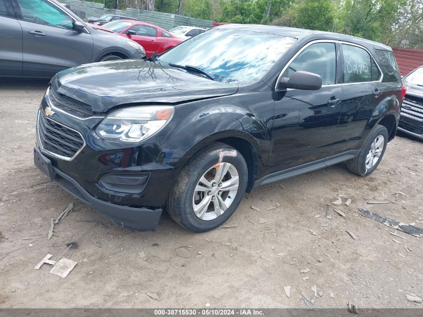 2017 Chevrolet Equinox Ls VIN: 2GNALBEK1H1558240 Lot: 38715530