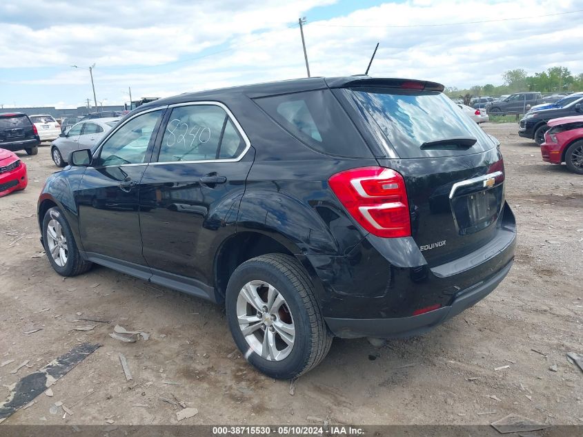 2017 Chevrolet Equinox Ls VIN: 2GNALBEK1H1558240 Lot: 38715530