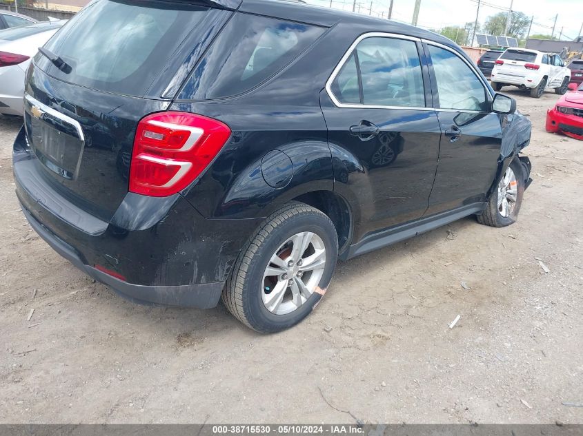 2017 Chevrolet Equinox Ls VIN: 2GNALBEK1H1558240 Lot: 38715530