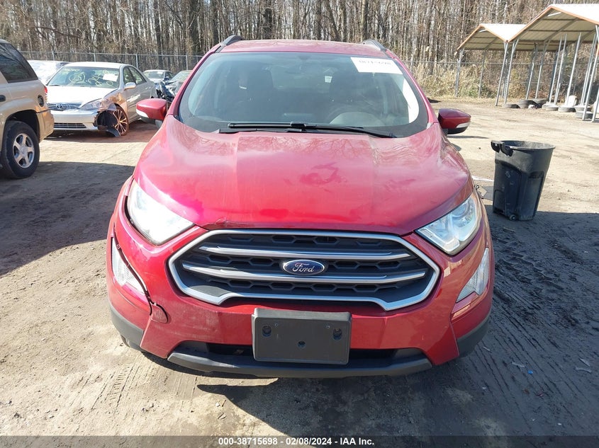VIN MAJ6S3GL6KC300848 2019 FORD ECOSPORT SE