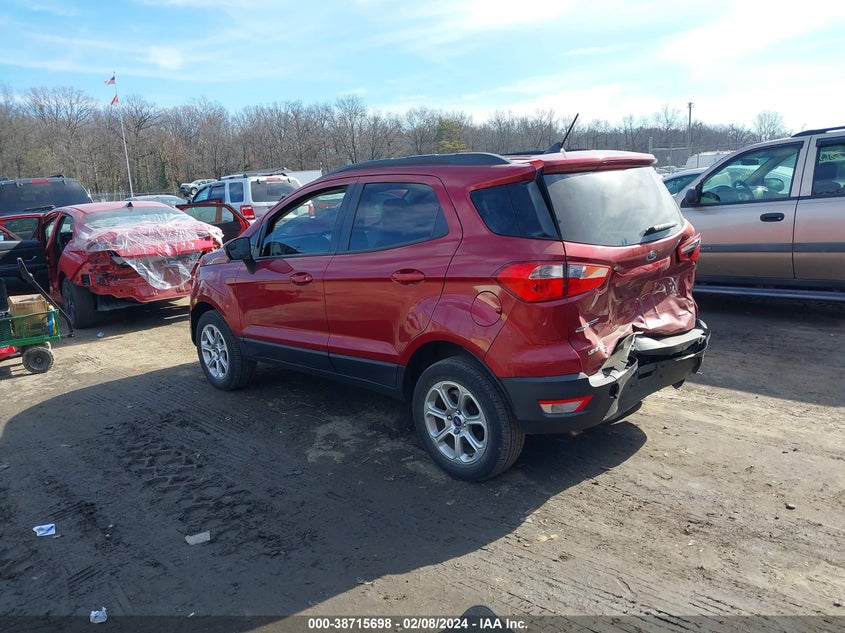 VIN MAJ6S3GL6KC300848 2019 FORD ECOSPORT SE