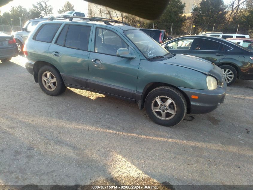 2002 Hyundai Santa Fe Gls/Lx VIN: KM8SC13D82U295733 Lot: 38715914