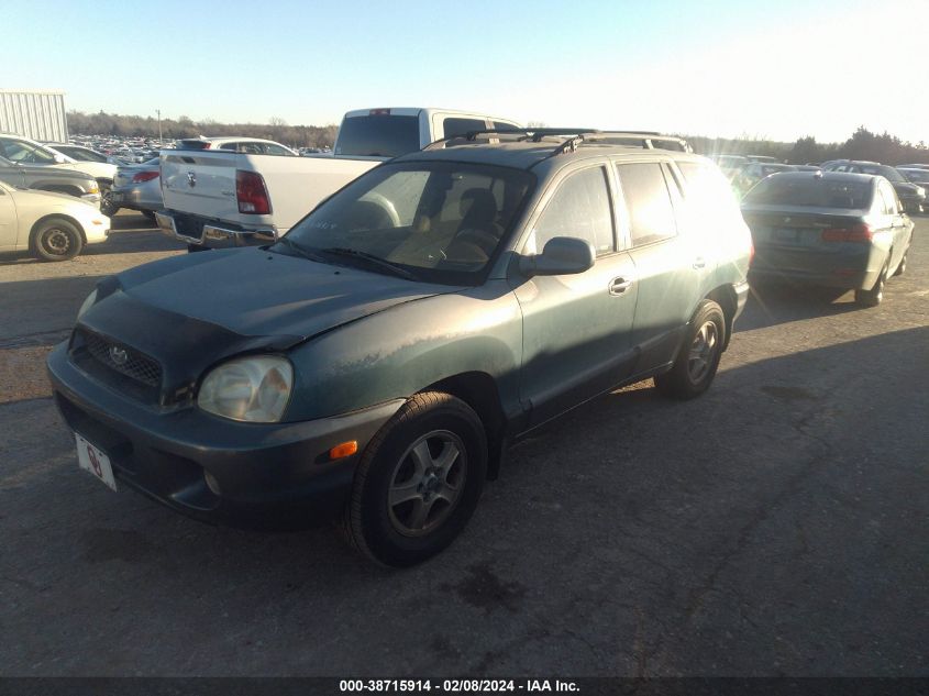 2002 Hyundai Santa Fe Gls/Lx VIN: KM8SC13D82U295733 Lot: 38715914