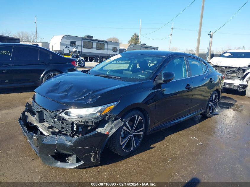 2022 Nissan Sentra Sr Xtronic Cvt VIN: 3N1AB8DV9NY312353 Lot: 38716093