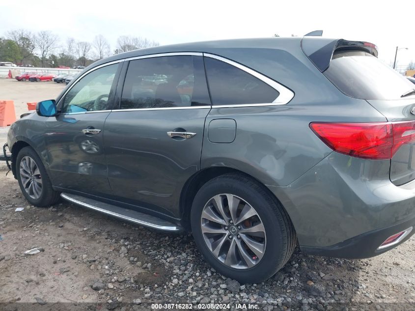 2016 Acura Mdx Tech/W/Tech/Acurawatch Plus VIN: 5FRYD4H42GB040807 Lot: 38716282