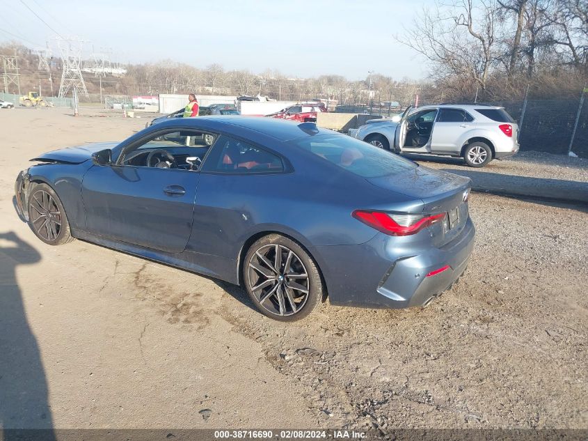 2021 BMW 430I xDrive VIN: WBA73AP03MCH15568 Lot: 38716690