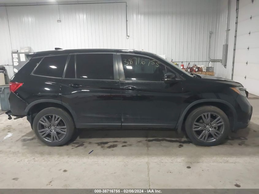 2019 Honda Passport Ex-L VIN: 5FNYF8H54KB009286 Lot: 43404202