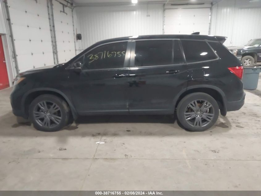 2019 Honda Passport Ex-L VIN: 5FNYF8H54KB009286 Lot: 43404202