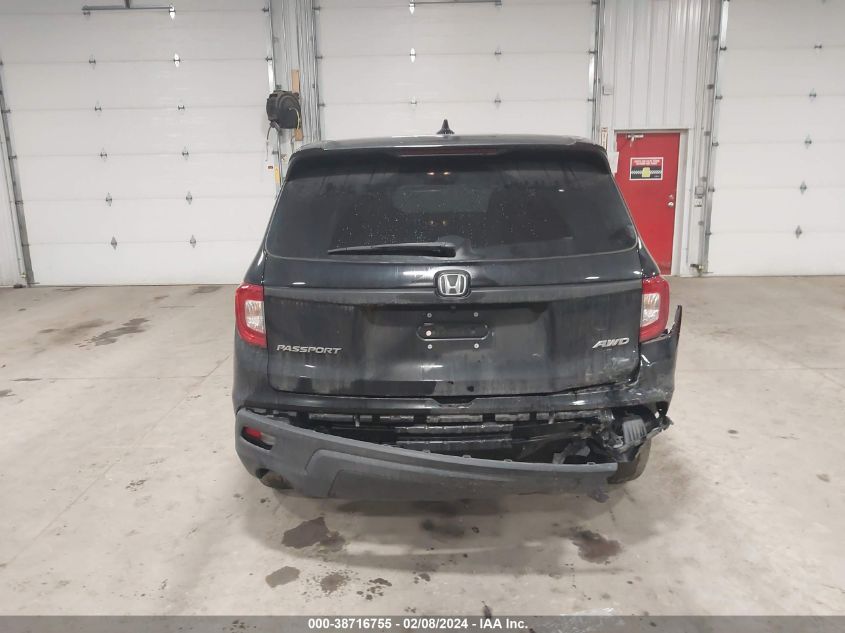 2019 Honda Passport Ex-L VIN: 5FNYF8H54KB009286 Lot: 43404202