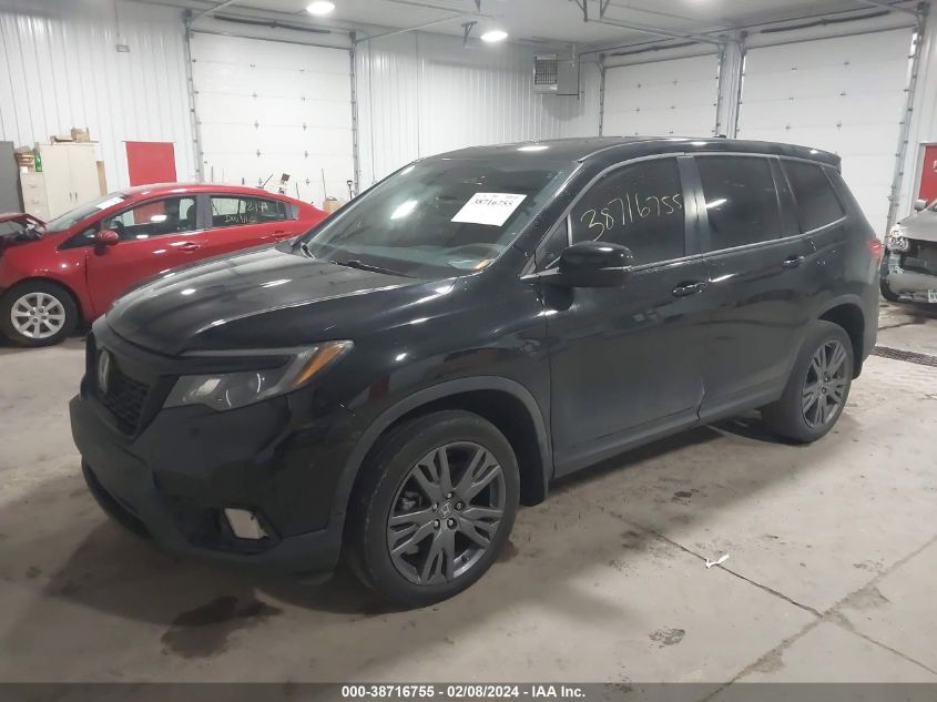 2019 Honda Passport Ex-L VIN: 5FNYF8H54KB009286 Lot: 43404202