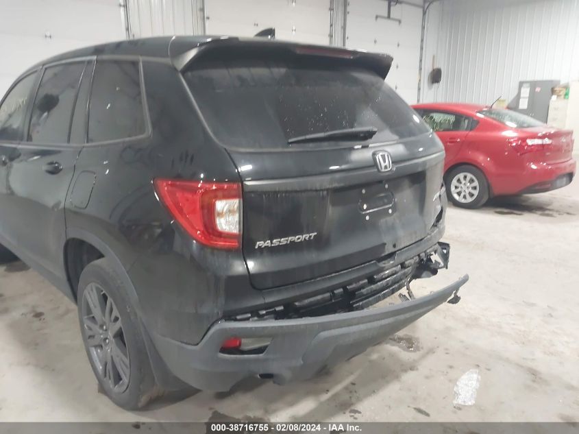 2019 Honda Passport Ex-L VIN: 5FNYF8H54KB009286 Lot: 43404202
