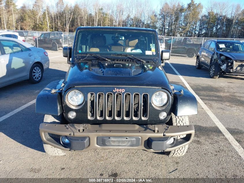 2016 Jeep Wrangler Unlimited 75Th Anniversary VIN: 1C4BJWEGXGL253835 Lot: 38716973