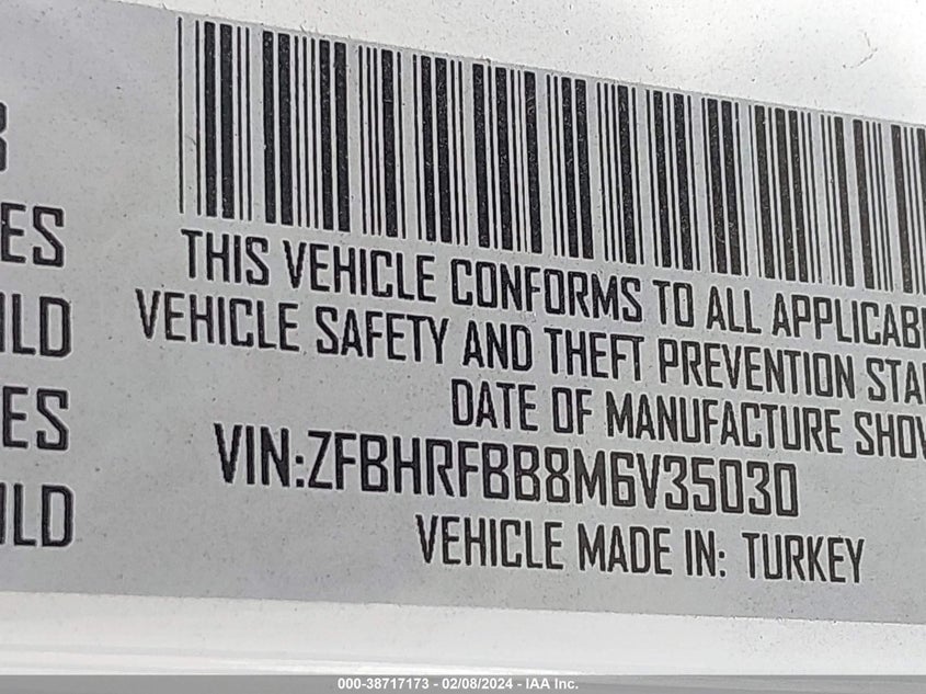 2021 RAM PROMASTER CITY TRADESMAN SLT - ZFBHRFBB8M6V35030