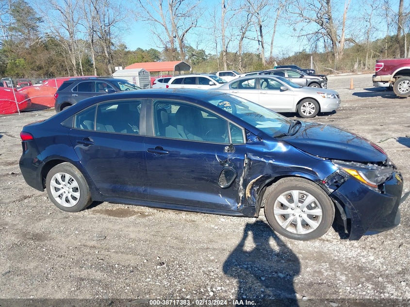 VIN 5YFEPMAE9NP310468 2022 TOYOTA COROLLA LE