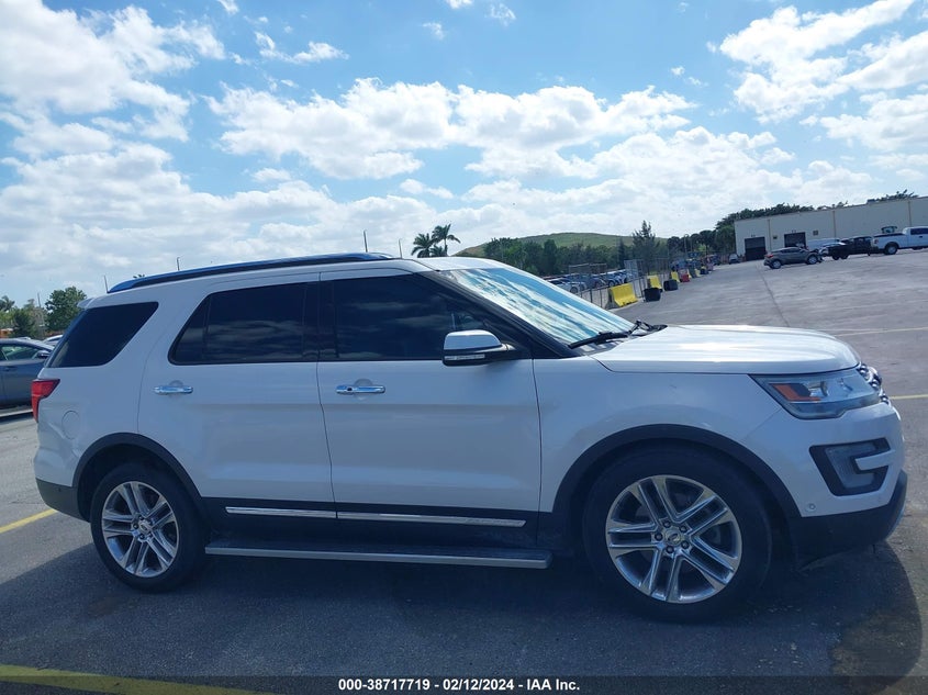 VIN 1FM5K7F83HGD35760 2017 FORD EXPLORER LIMITED