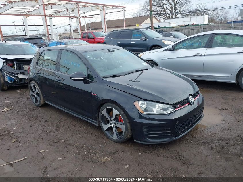 2015 VOLKSWAGEN GOLF GTI 2.0T SE W/PERFORMANCE PACKAGE 4-DOOR - 3VW447AU0FM102899