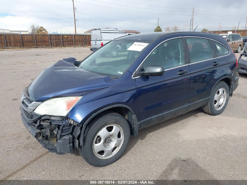 2010 Honda Cr-V Lx VIN: 5J6RE3H30AL013771 Lot: 38718014