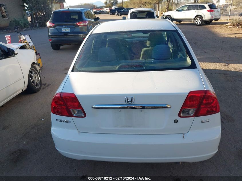 2003 Honda Civic Lx VIN: 2HGES16653H580851 Lot: 38718212