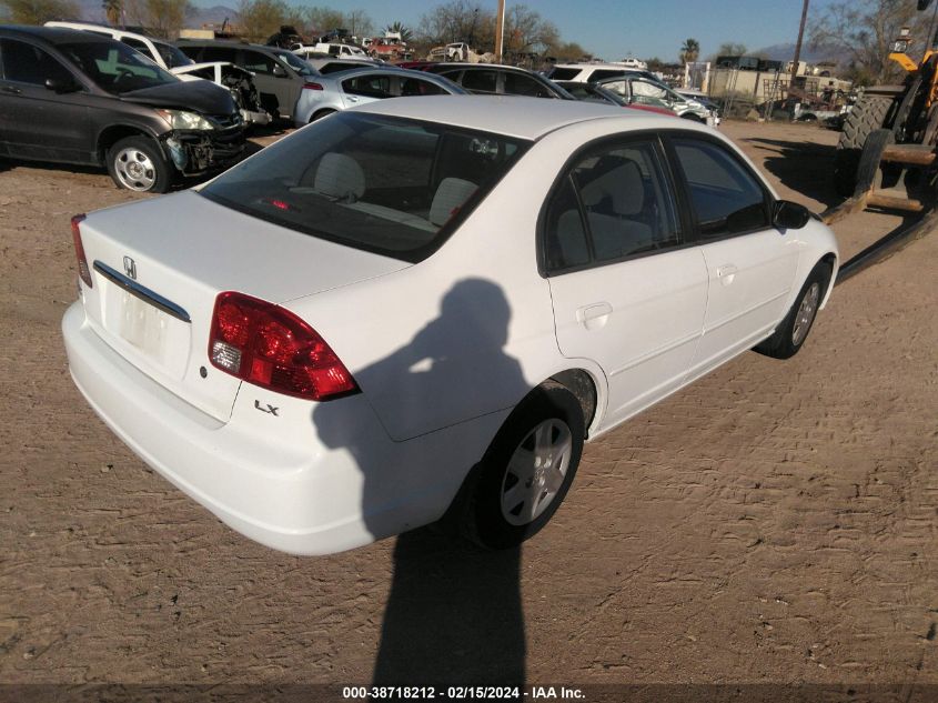 2003 Honda Civic Lx VIN: 2HGES16653H580851 Lot: 38718212