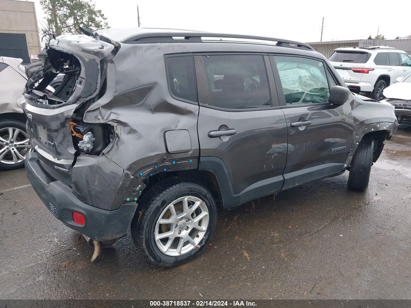 VIN ZACNJBAB8LPL44699 2020 JEEP RENEGADE SPORT