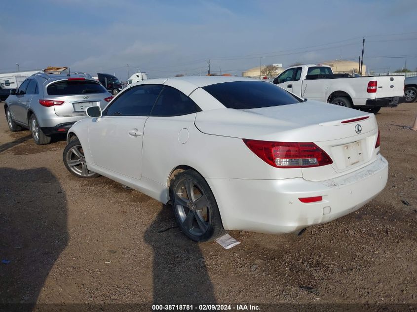 2012 Lexus Is 350C VIN: JTHFE2C21C2508456 Lot: 38718781