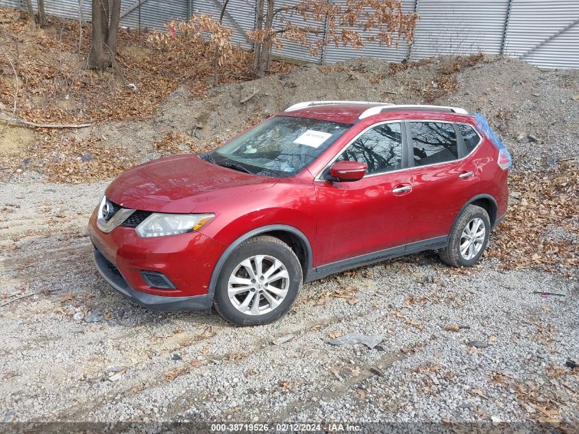 2015 Nissan Rogue Sv VIN: KNMAT2MV8FP543884 Lot: 38719526