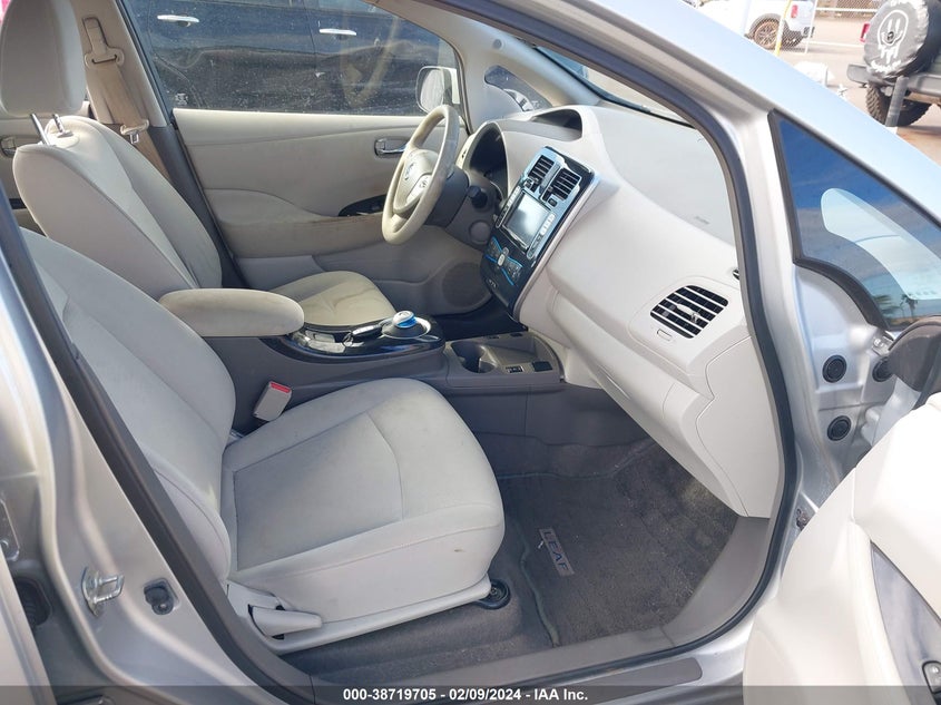 2012 Nissan Leaf Sl VIN: JN1AZ0CP7CT020237 Lot: 38719705