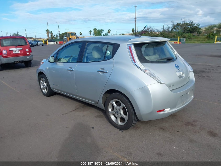 2012 Nissan Leaf Sl VIN: JN1AZ0CP7CT020237 Lot: 38719705