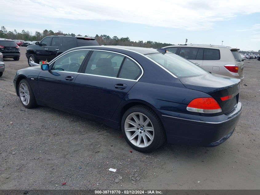 2004 BMW 745Li VIN: WBAGN63534DS52878 Lot: 38719770