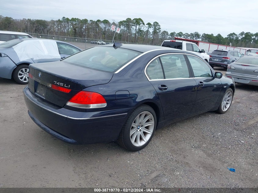 2004 BMW 745Li VIN: WBAGN63534DS52878 Lot: 38719770