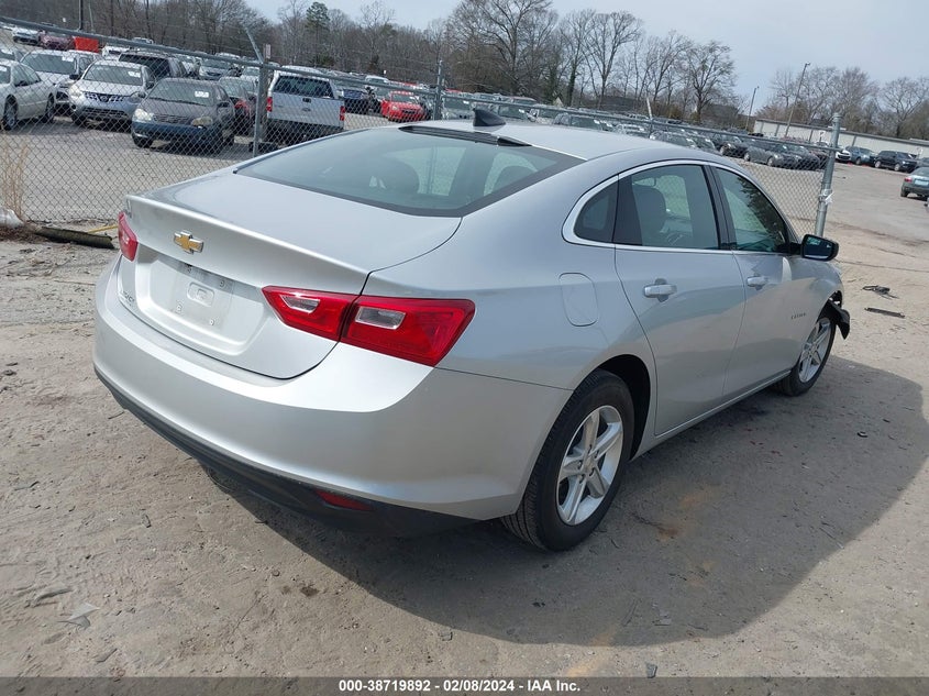VIN 1G1ZC5ST0NF121546 2022 CHEVROLET MALIBU FWD 1FL
